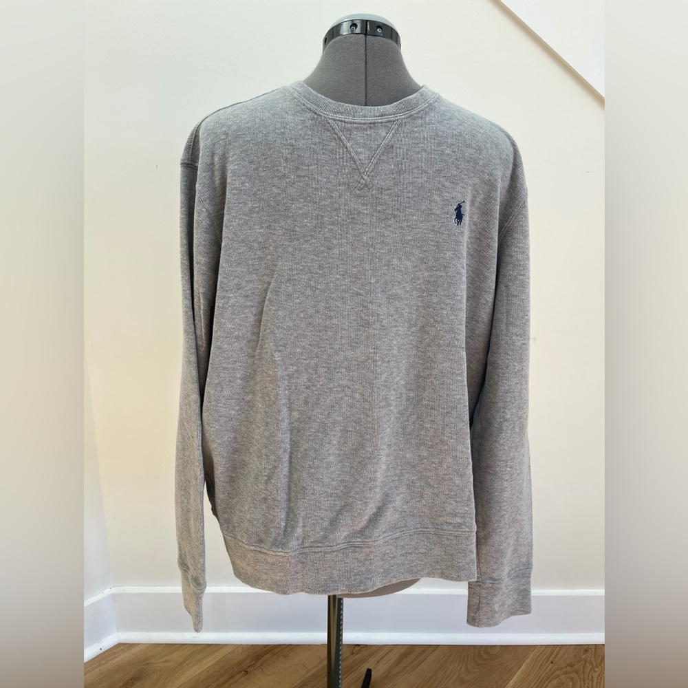 Polo Ralph Lauren Estate Rib Long sleeve crew neck shirt. 100% cotton